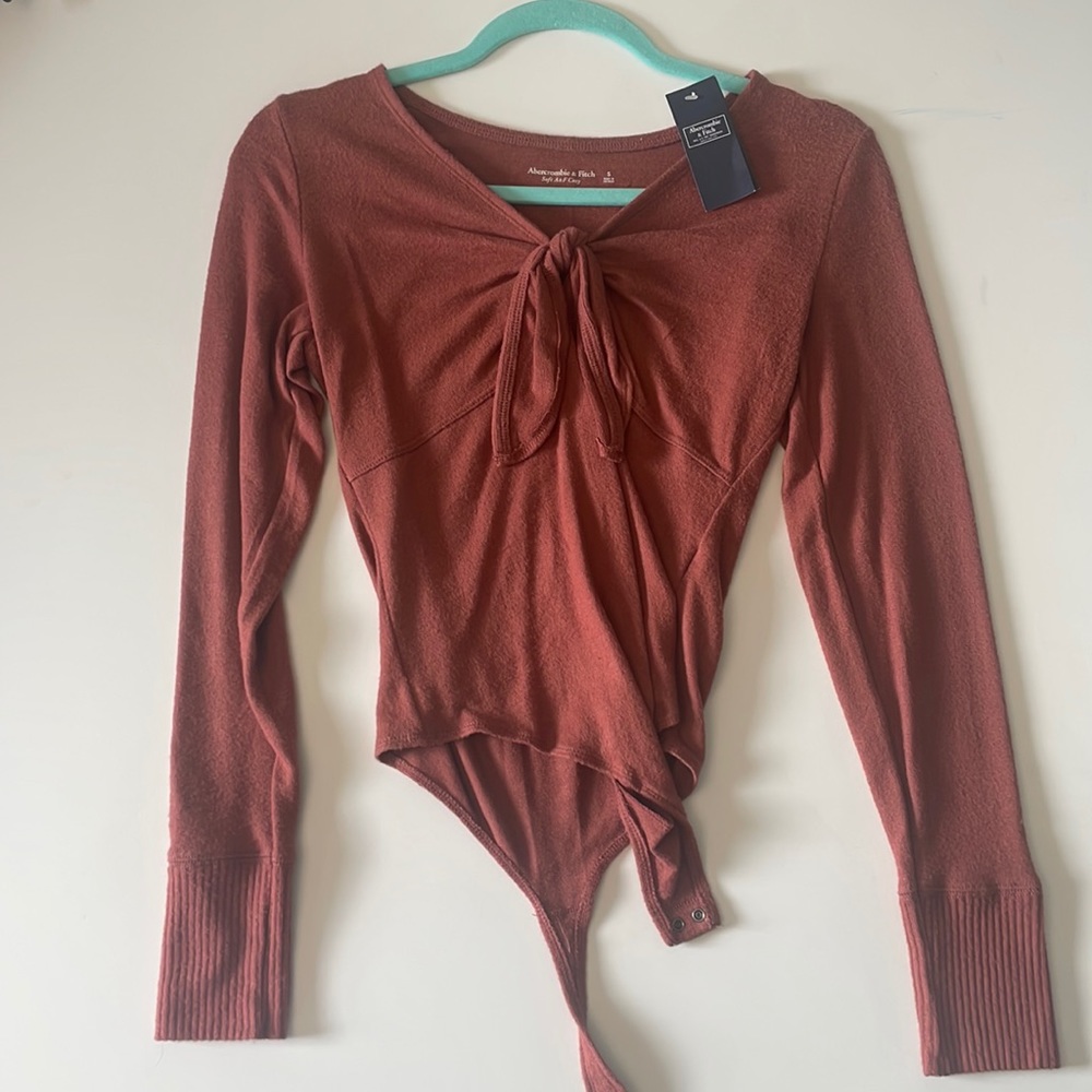 Abercrombie long sleeve body suit size small soft A&F cozy collection